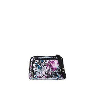 Baggallini Triple Zip Crossbody Bag - Compact Front Wallet Design for Women